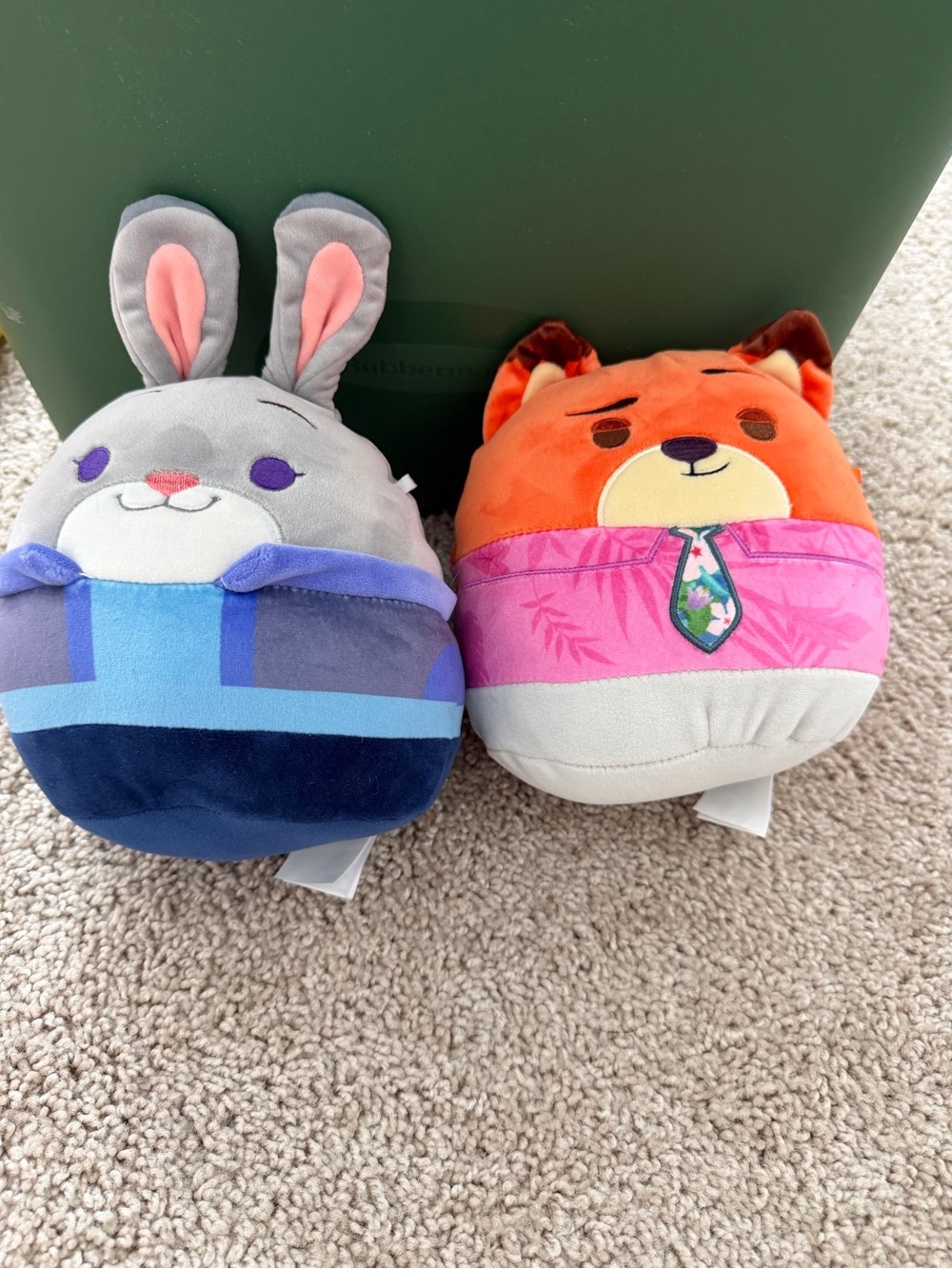 8” Squishmallows Disney Zootopia 2 Judy Hopps & Nick Wilde Plush Pair